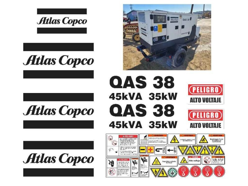 ATLAS COPCO QAS38 45KVA 35KW