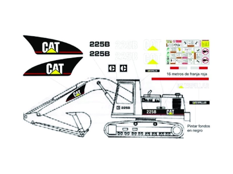 CATERPILLAR 225B MODERNA