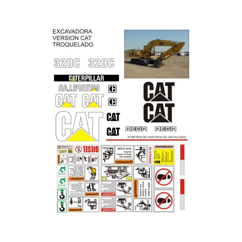 CATERPILLAR 320 CAT TROQUELADO