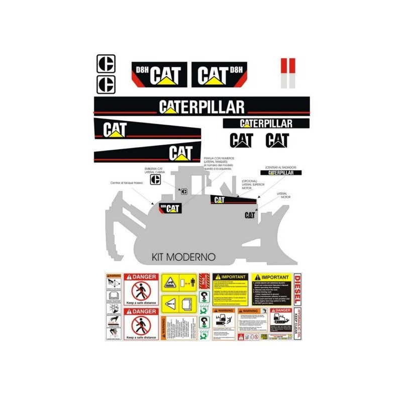 CATERPILLAR D8H NEW VERSION