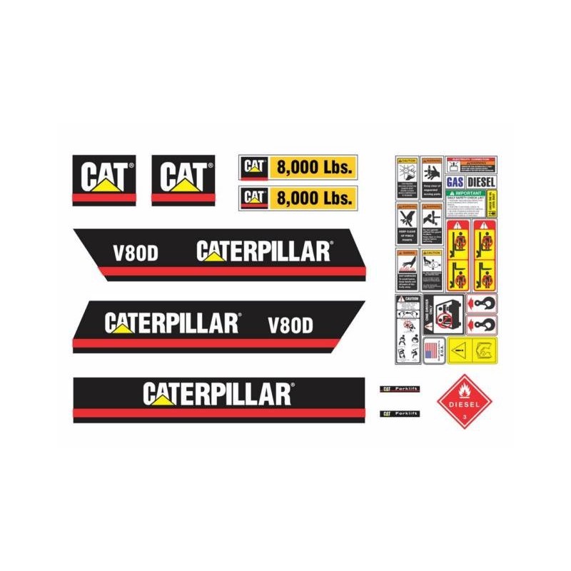 CATERPILLAR MONTACARGAS V80D 8000 LBS