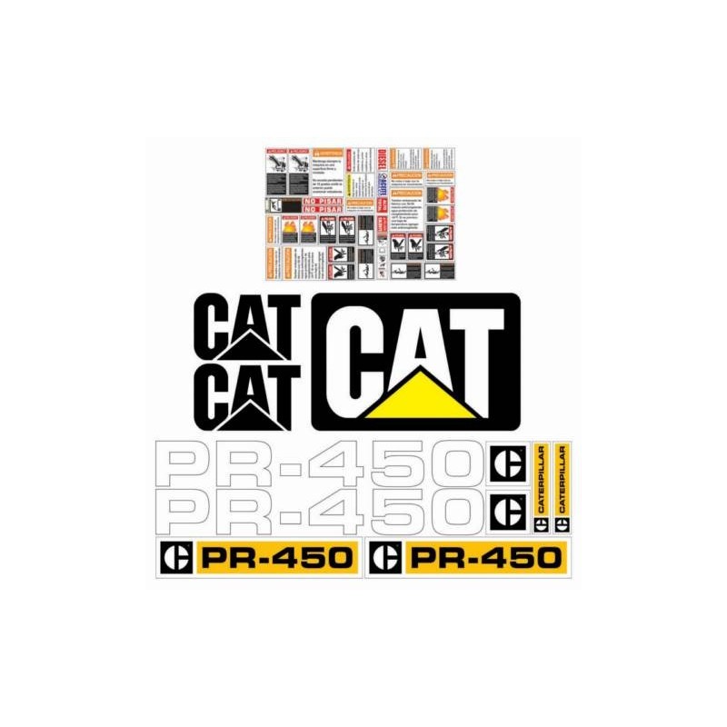 CATERPILLAR PR450 PINTAR FONDO NEGRO