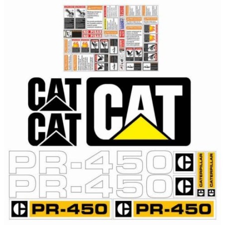 CATERPILLAR PR450 PINTAR FONDO NEGRO