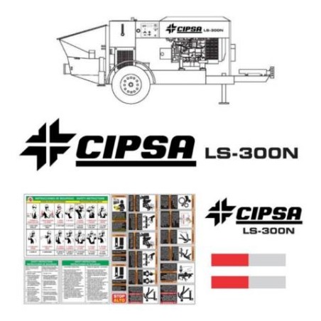 CIPSA LS300N BOMBA DE CONCRETO