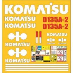 KOMATSU D135A-2 PINTAR FONDO AZUL