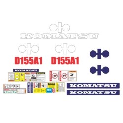 KOMATSU D155A1 PINTAR FONDO AZUL