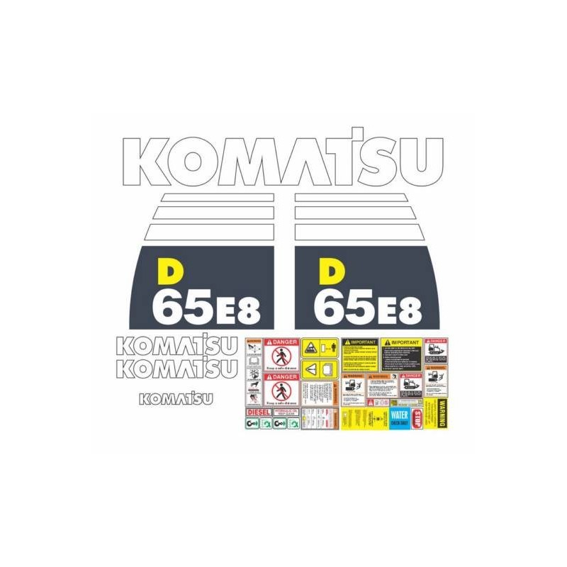 KOMATSU D65 E8 FONDO NEGRO