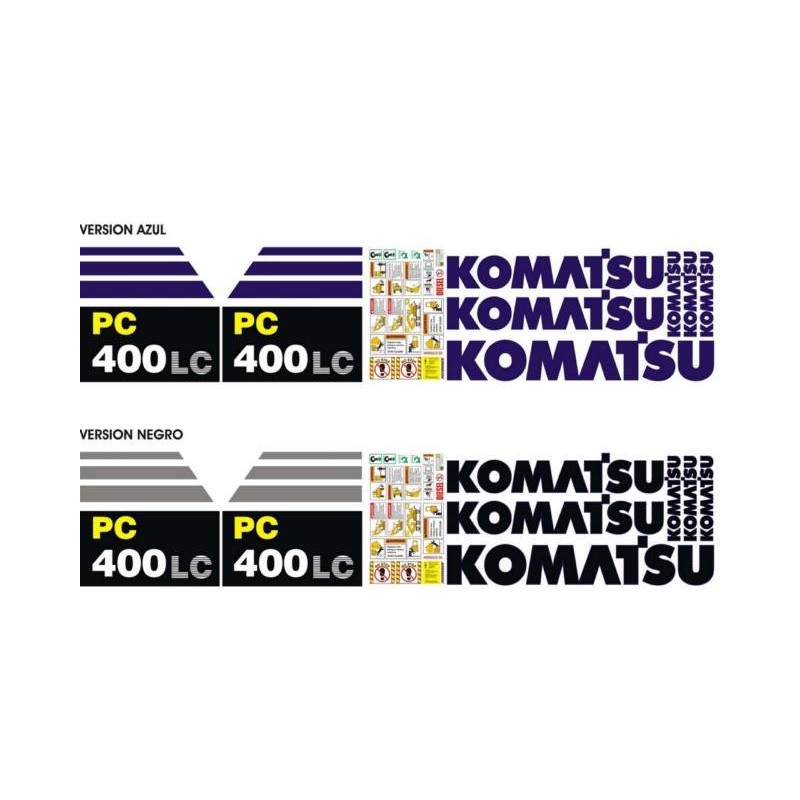 KOMATSU PC400LC VERSION AZUL Y NEGRO