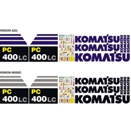 KOMATSU PC400LC VERSION AZUL Y NEGRO