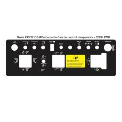 CALCOMANIA PARA TABLERO GENIE Z45-22 OEM - 32991 2WD