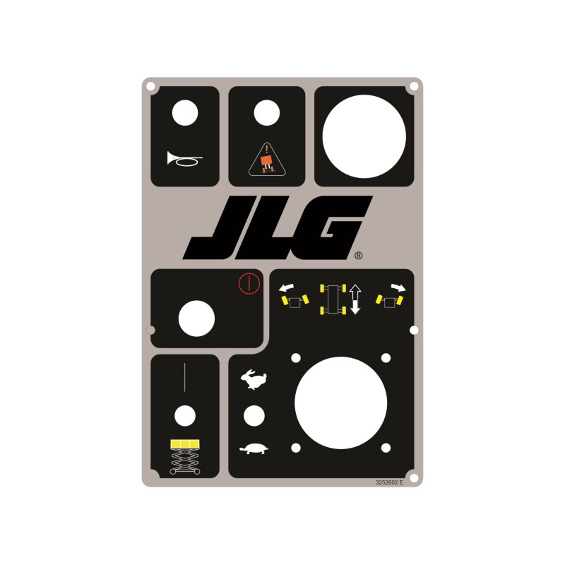 CALCOMANIA PARA TABLERO JLG 3252602 BOX LID W TILT & BD