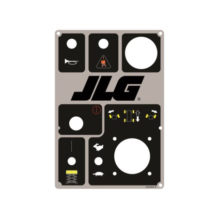 CALCOMANIA PARA TABLERO JLG 3252602 BOX LID W TILT & BD