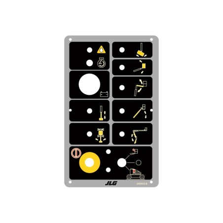 CALCOMANIA PARA TABLERO JLG 45 CONTROL BOX 3252632B