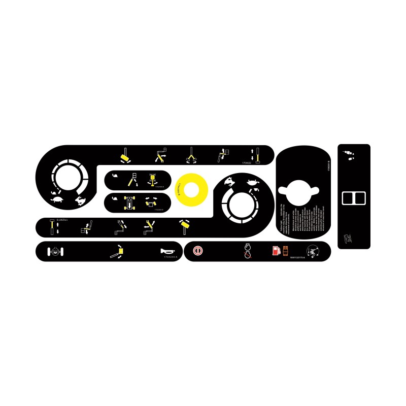 CALCOMANIA PARA TABLERO JLG E450AJ TABLERO CANASTILLA