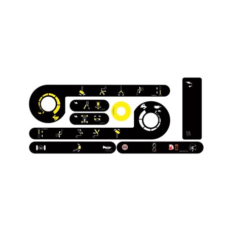 CALCOMANIA PARA TABLERO JLG E450AJ TABLERO CANASTILLA 2