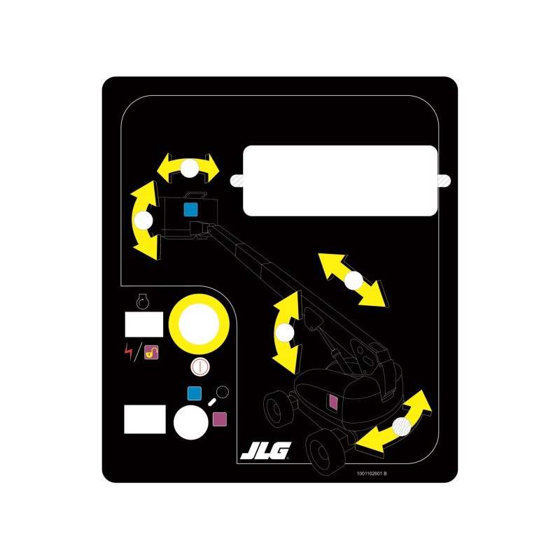 CALCOMANIA PARA TABLERO JLG MTB 600S 1001102601
