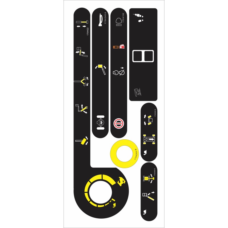 CALCOMANIAS PARA TABLERO DE CONTROLES JLG 860SJ