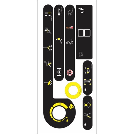 CALCOMANIAS PARA TABLERO DE CONTROLES JLG 860SJ