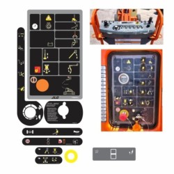 CALCOMANIAS PARA TABLERO DE CONTROLES JLG E450AJ COMPLETO