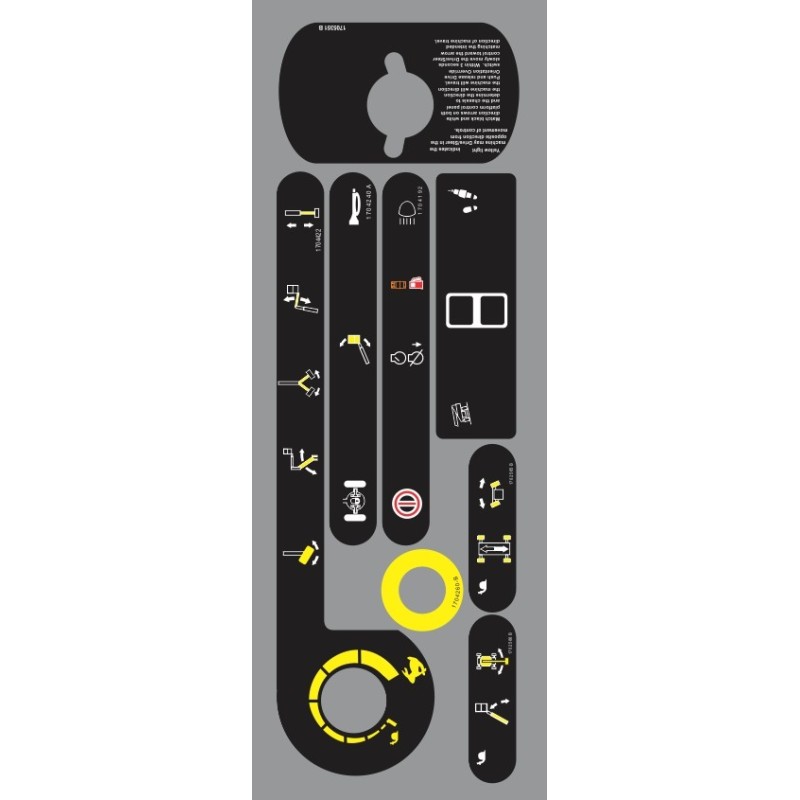 CALCOMANIAS PARA TABLERO JLG 800A