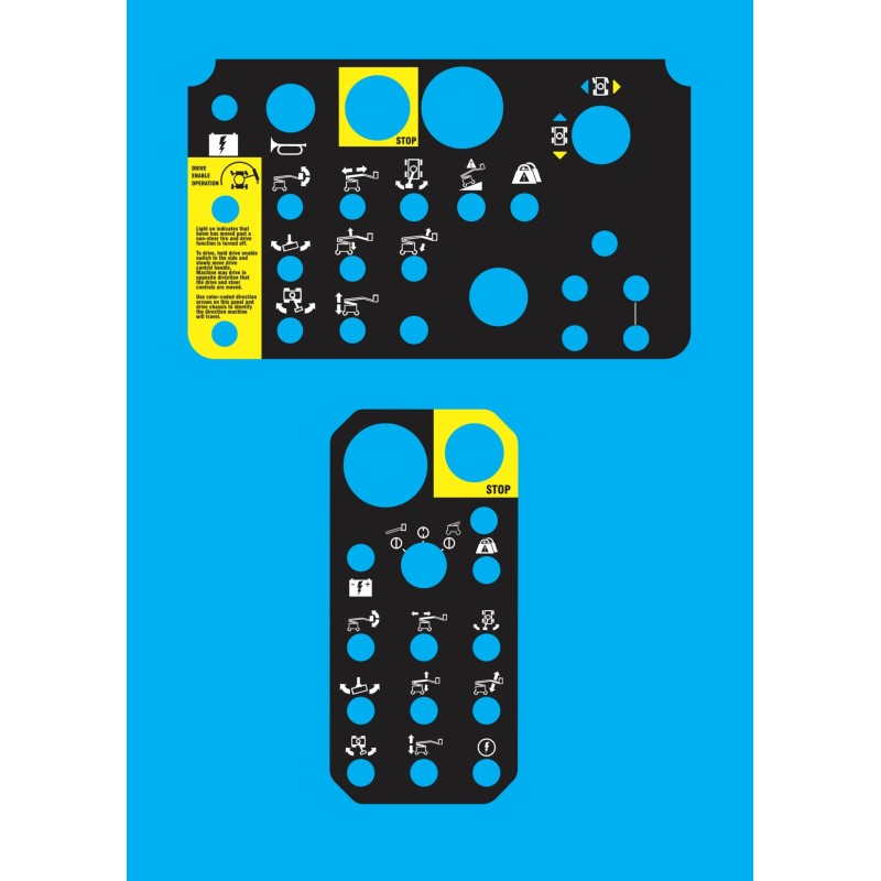 CALCOMANIAS PARA TABLEROS GENIE Z34-22N ELECTRICA TABLEROS