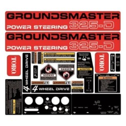 TORO GROUNDSMASTER POWER STEERING 325D