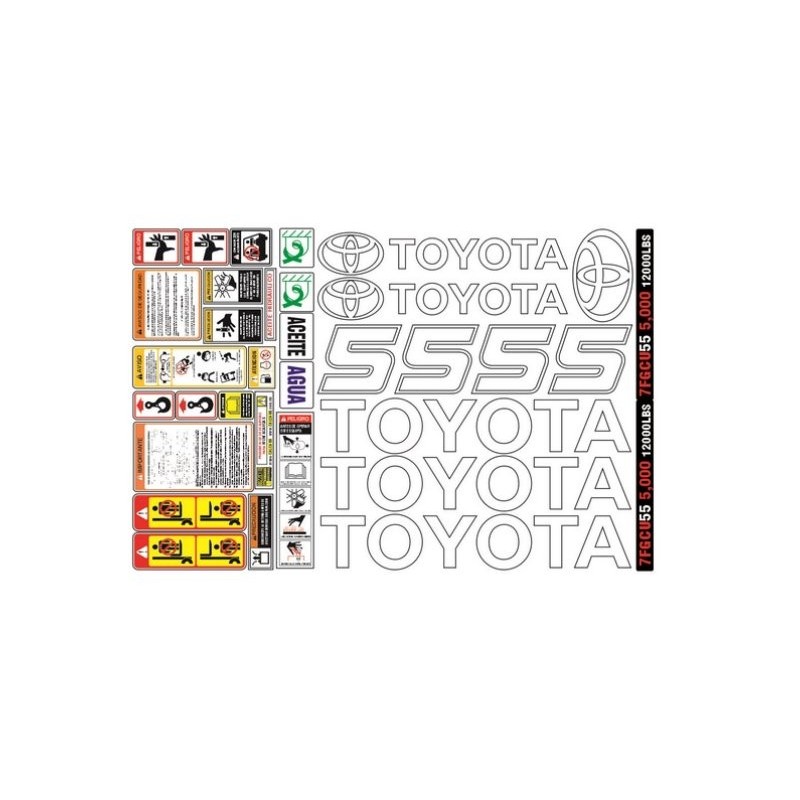 TOYOTA 7FGCU55 12 MIL LBS