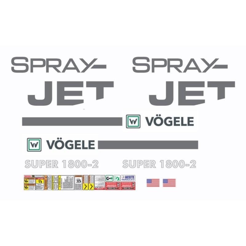 VOGELE SUPER 1800-2 SPRAY JET TIPO 3