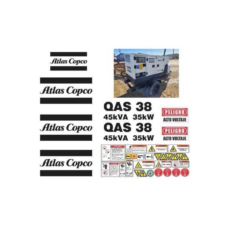 ATLAS COPCO QAS38 45KVA 35KW