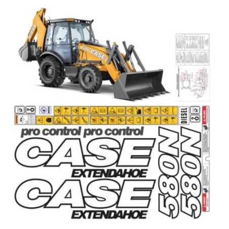 CASE 580N CON EXTENSION MODERNA